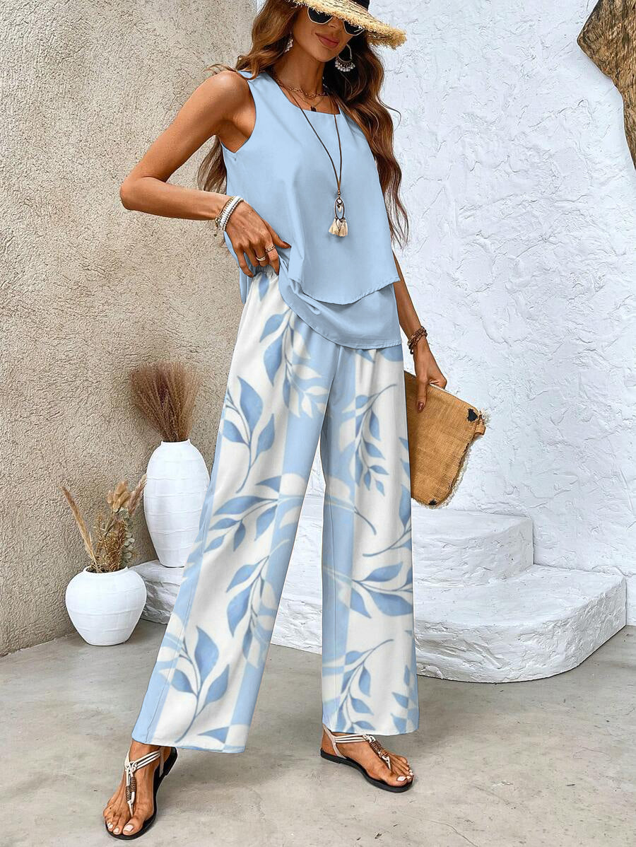 Women's Palazzo Set – Lightweight Layered Design Casual Summer | Florence 7