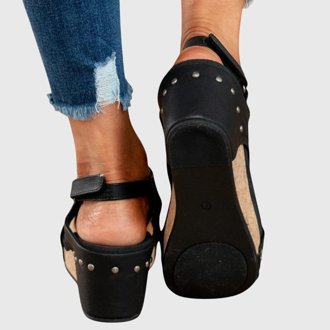 Emma | Orthopaedic Adjustable Buckle Casual Wedge Sandals