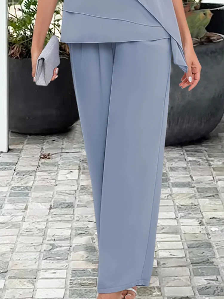 Women's Trouser Suit – Chiffon Relaxed Fit Mother Of The Bride | Emily 6