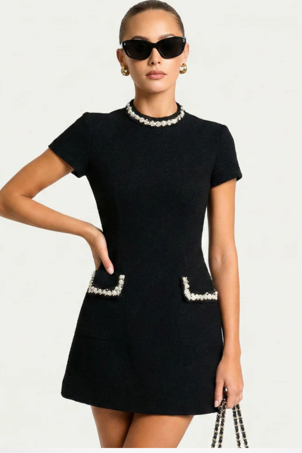 Women's Cocktail Dress – Bouclé A-Line Formal Evening | Florence 4