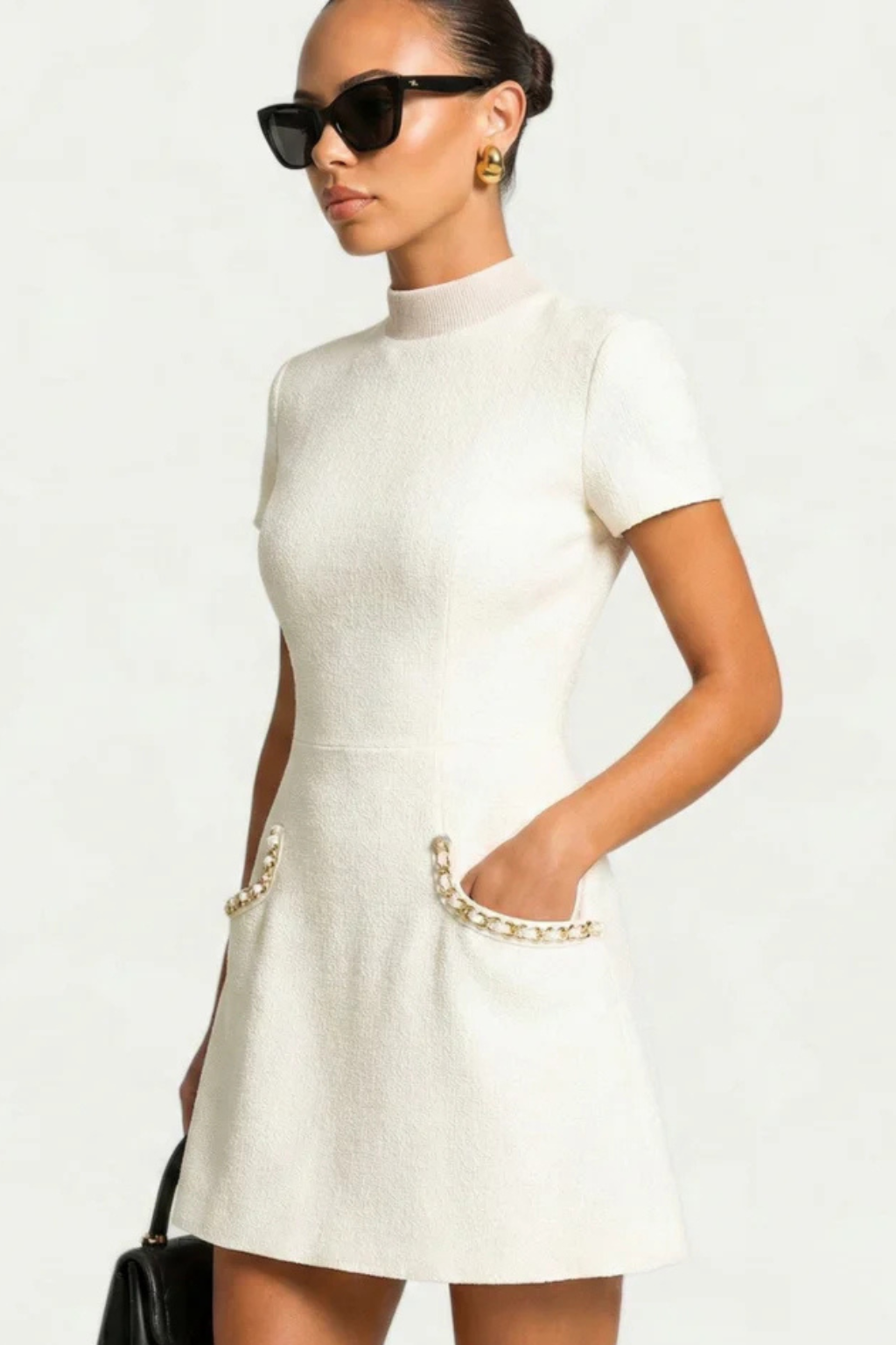 Women's Cocktail Dress – Bouclé A-Line Formal Evening | Florence 6