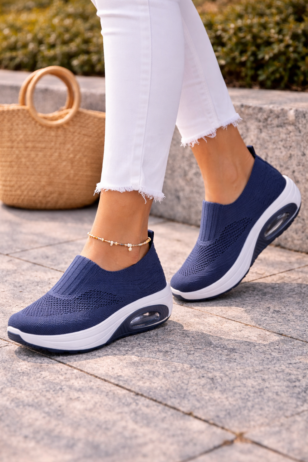 Women's Slip-On Trainers – Stretch-Knit Casual Athleisure | Amelia 5