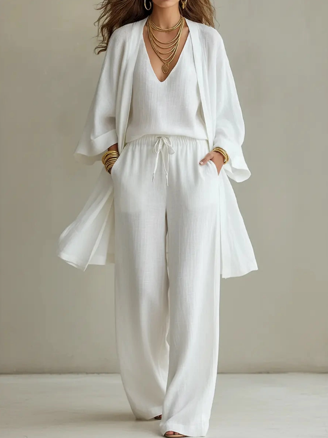 Eleanor | Relaxed Fit Daywear Elegant Three-Piece Set