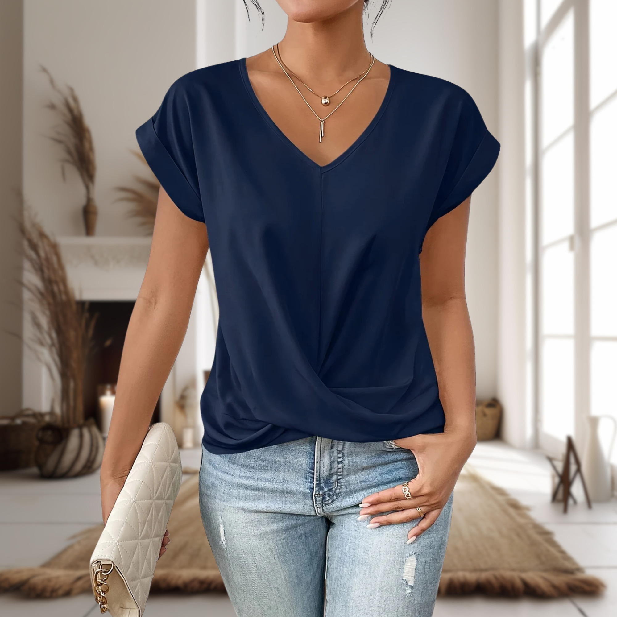 Women's Top – Soft Fabric Relaxed Fit Casual | Isabella 5
