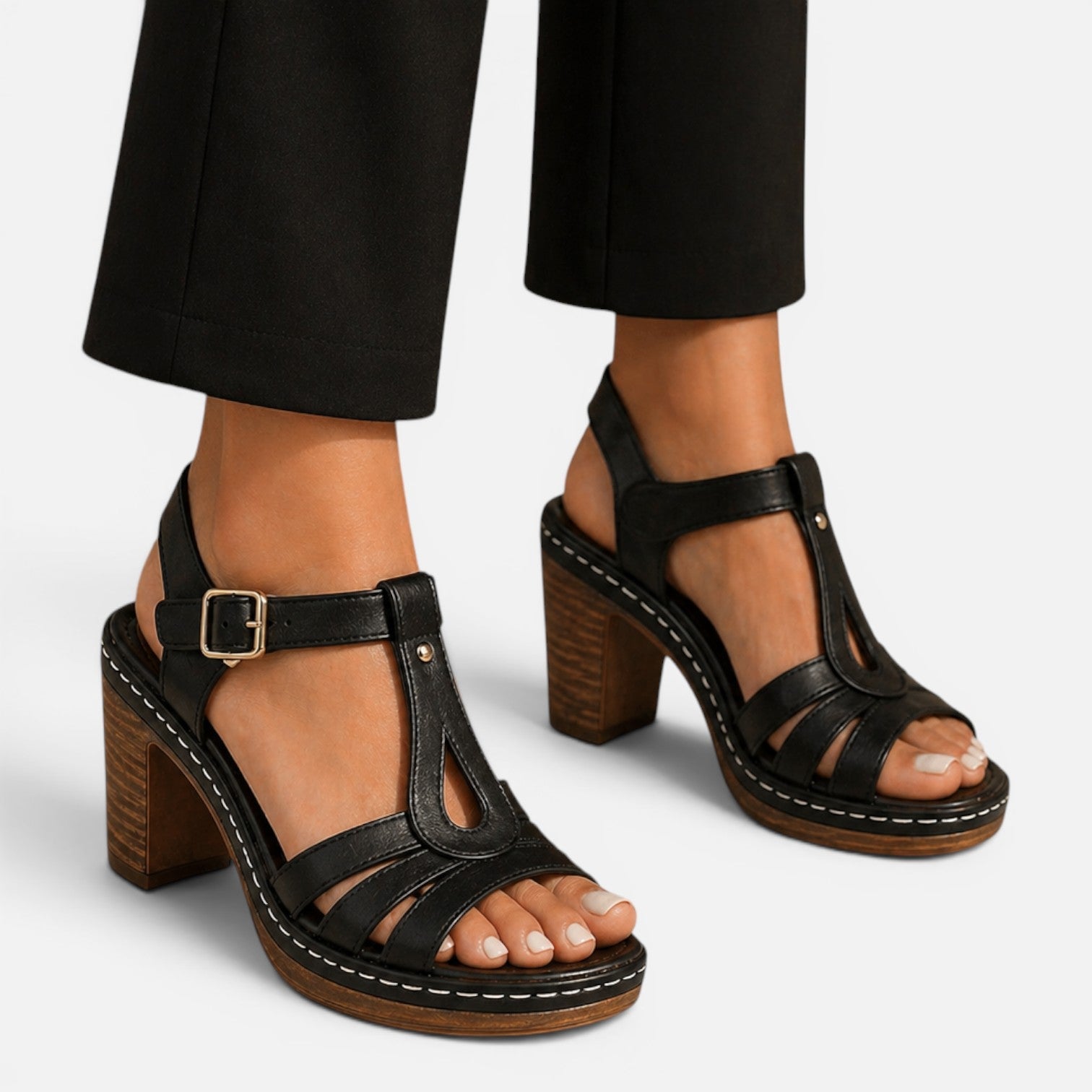 Sophie | Block Heel Sandals Summer Casual Supportive Fit