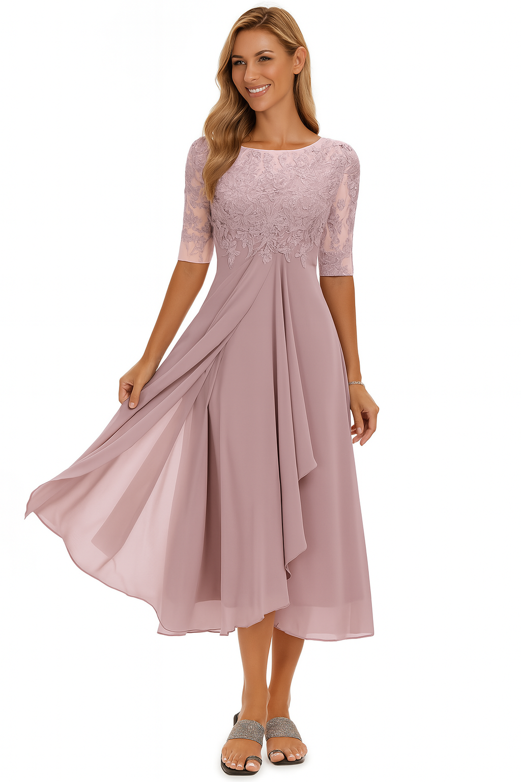 Emily | Breathable Casual Summer A-Line Fit Midi Dress