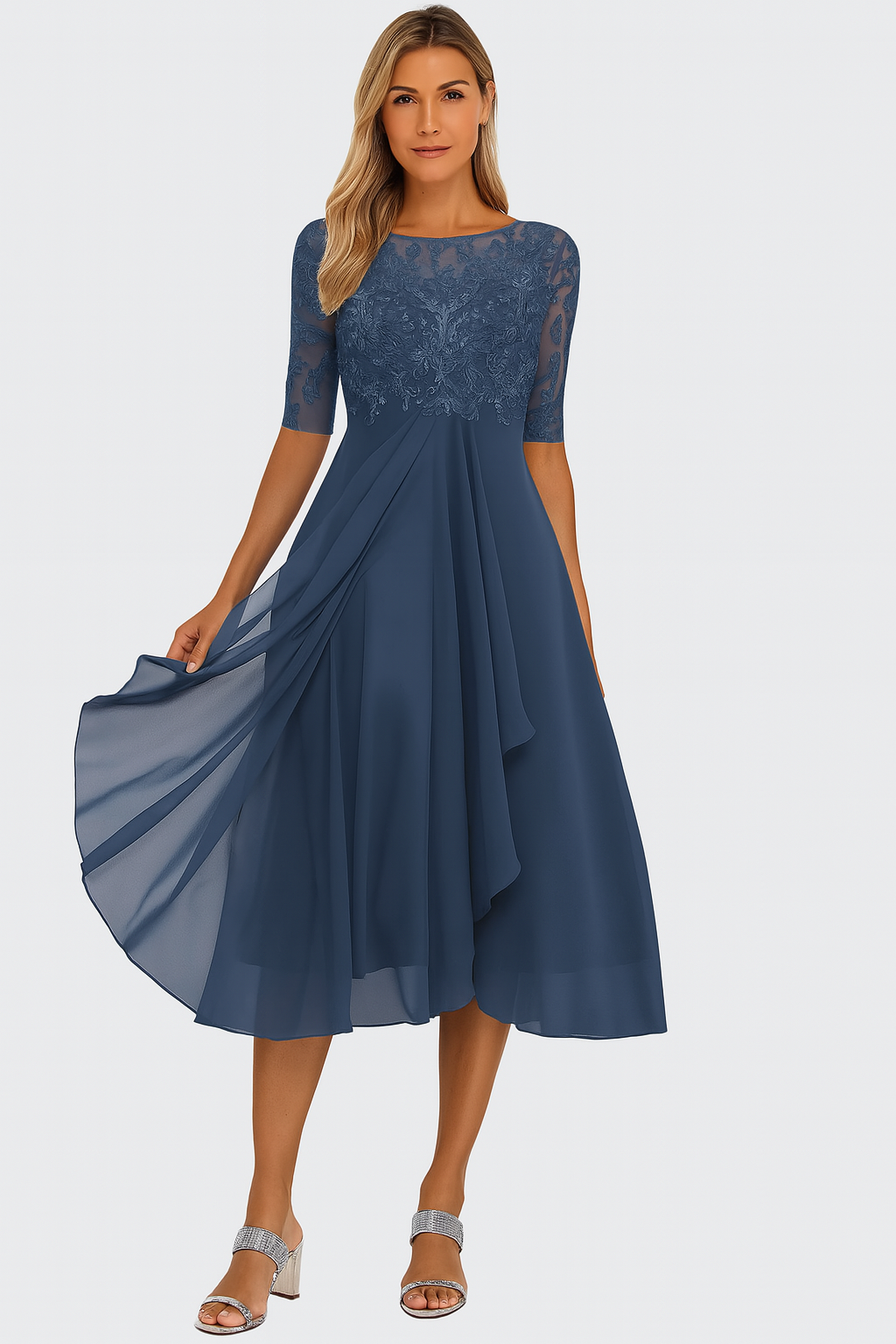 Emily | Breathable Casual Summer A-Line Fit Midi Dress