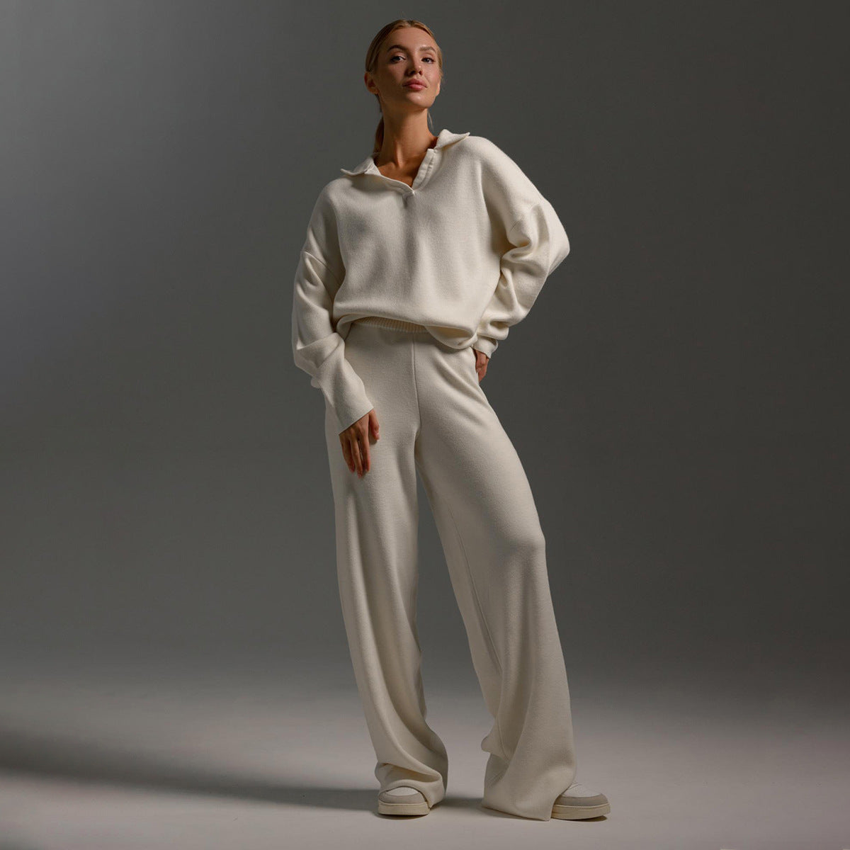 Sophie | Collared Casual Lounge Set Relaxed Fit Two Piece