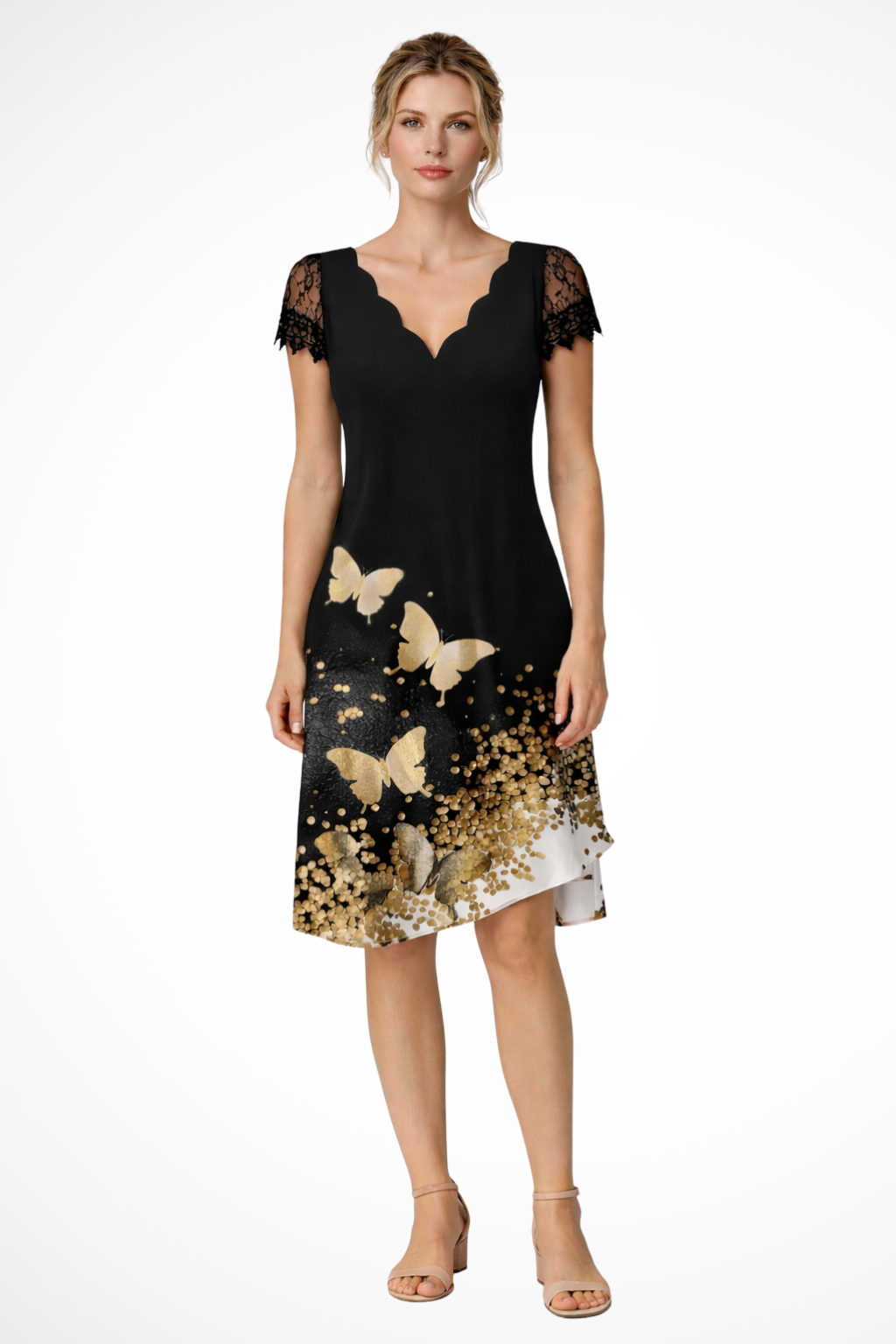 Women's Fit and Flare Dress – Stretch-Crepe Evening | Amelia 6