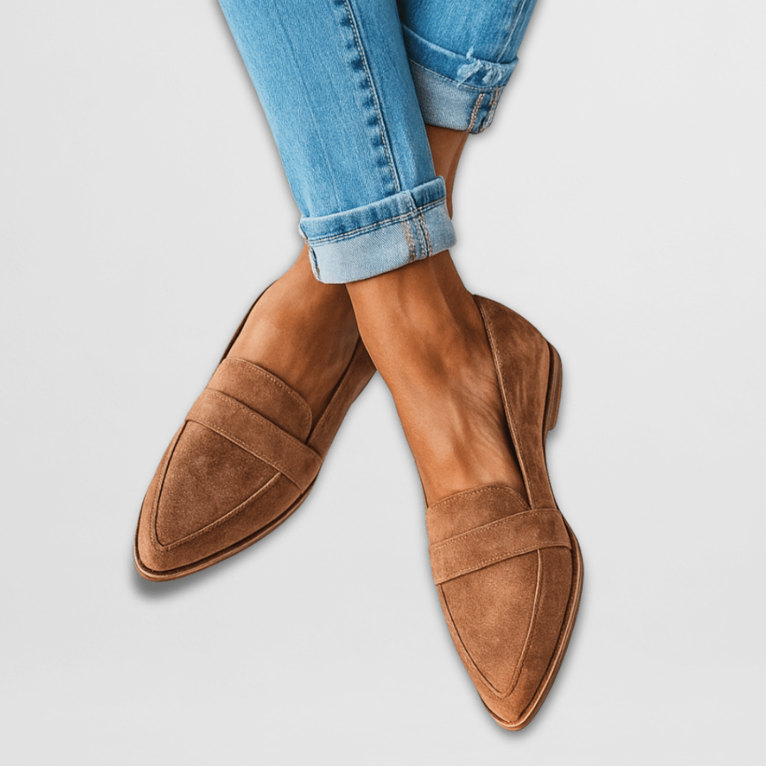 Women's Loafers – Goat Suede Pointed Slip-On Casual | Beatrice 1