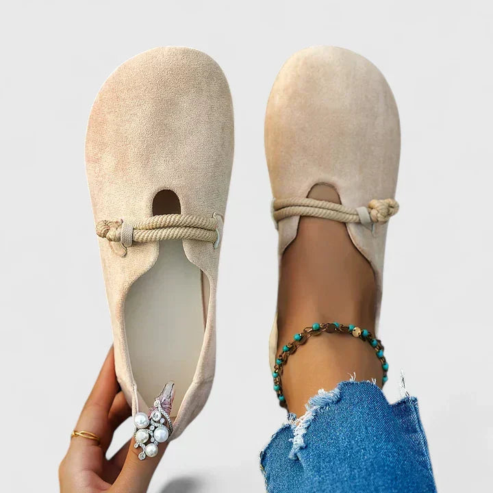 Women's Loafers – Suede Wide Toe Box Casual | Emily 1