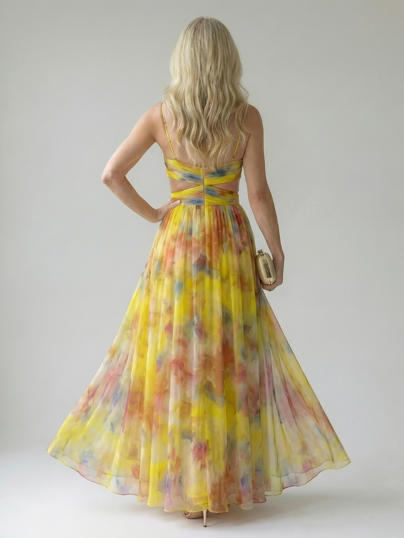 Lily | Sleeveless Wrap Summer Dress Flowing Fit Maxi