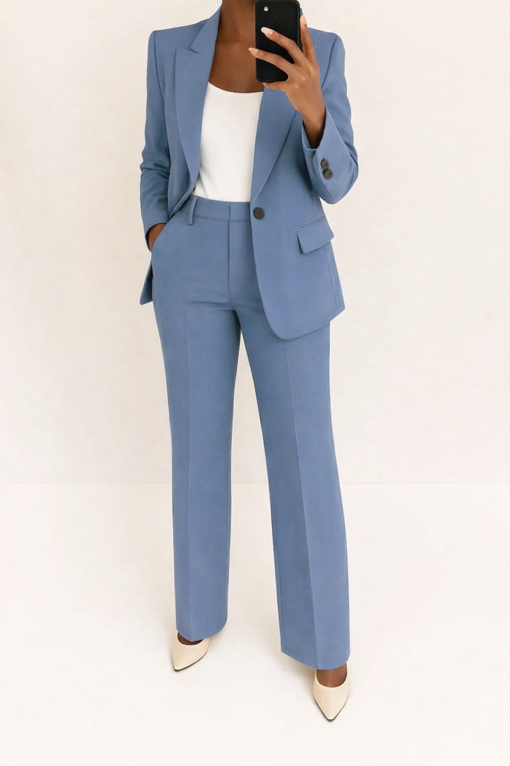 Women's Trouser Suit – Crepe Tailored Professional | Amelia 1