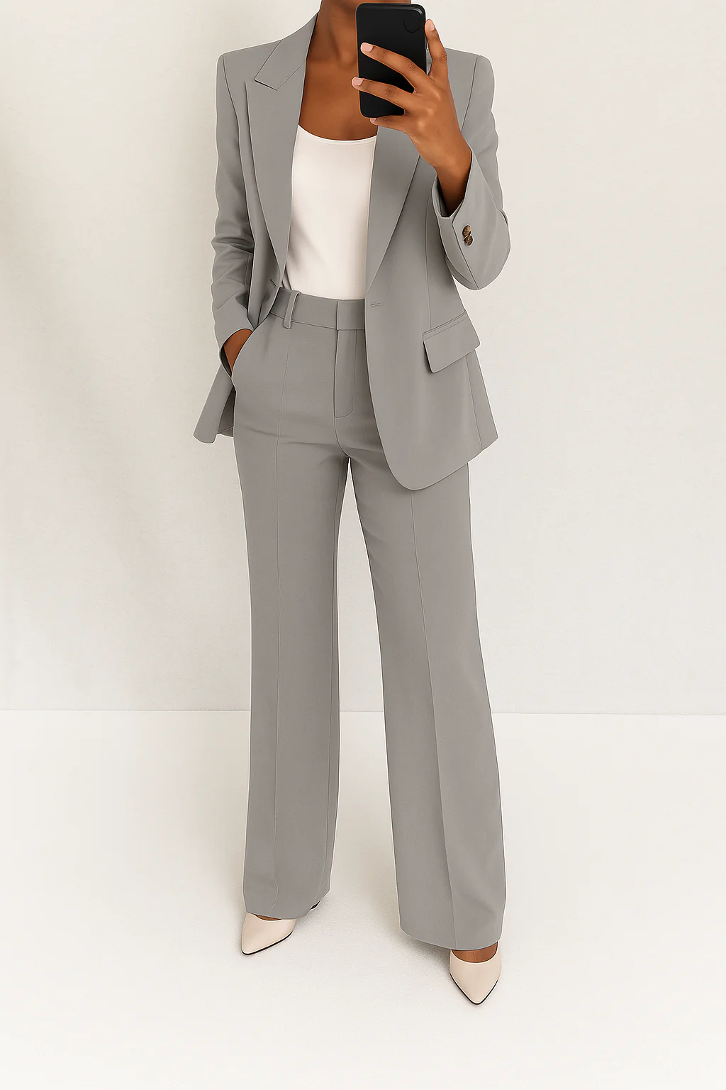 Women's Trouser Suit – Crepe Tailored Professional | Amelia 2