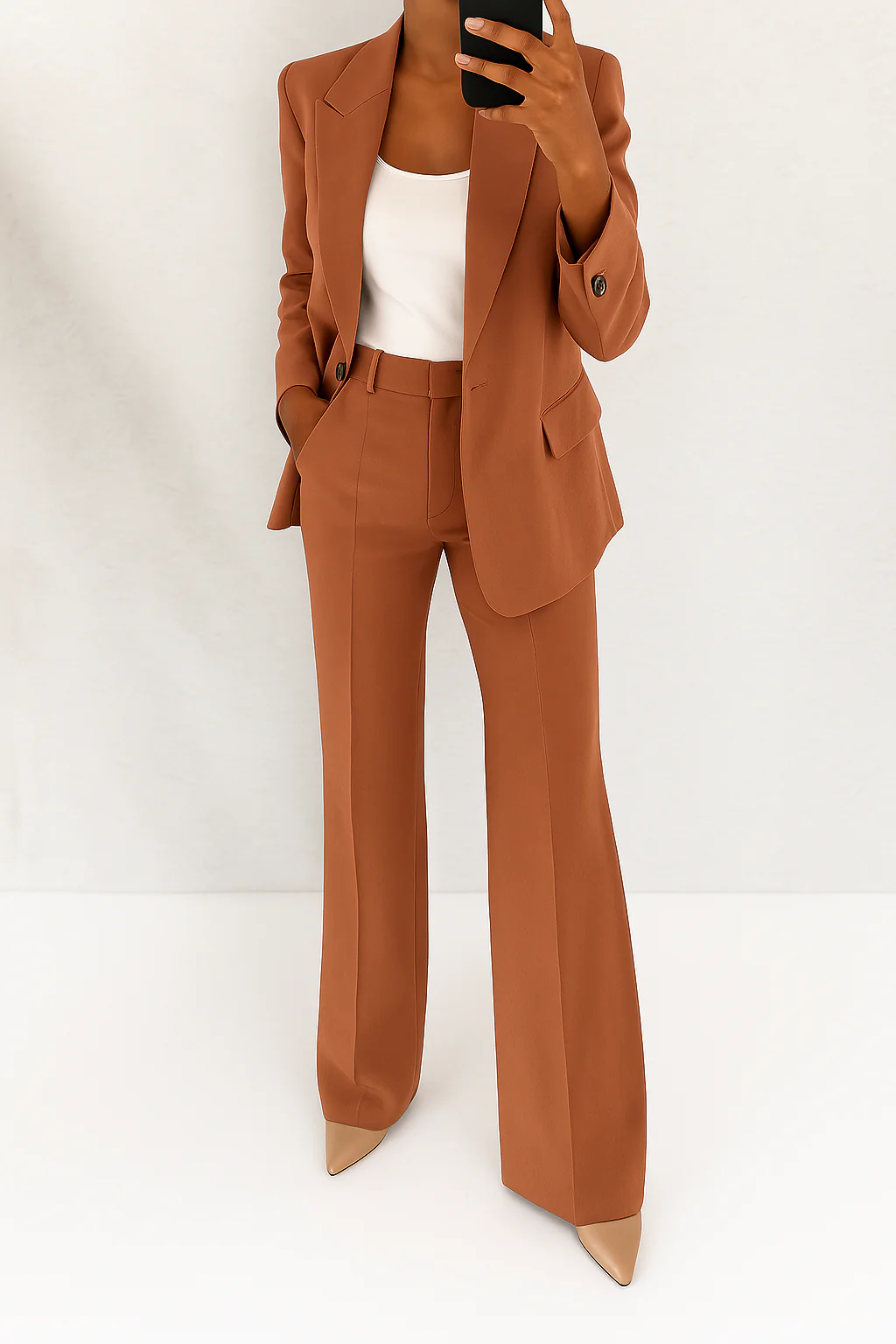Women's Trouser Suit – Crepe Tailored Professional | Amelia 4