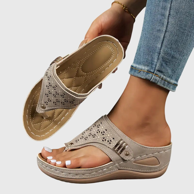 Lily | Orthopaedic Slip-On Wedge Sandals Casual Support