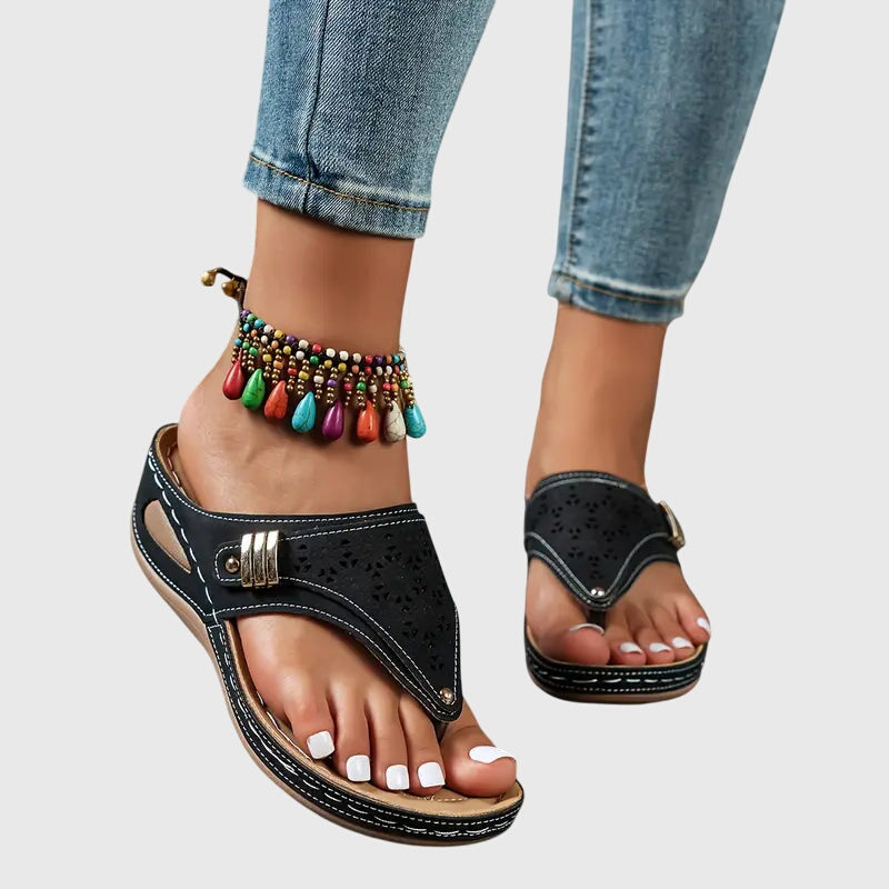 Lily | Orthopaedic Slip-On Wedge Sandals Casual Support