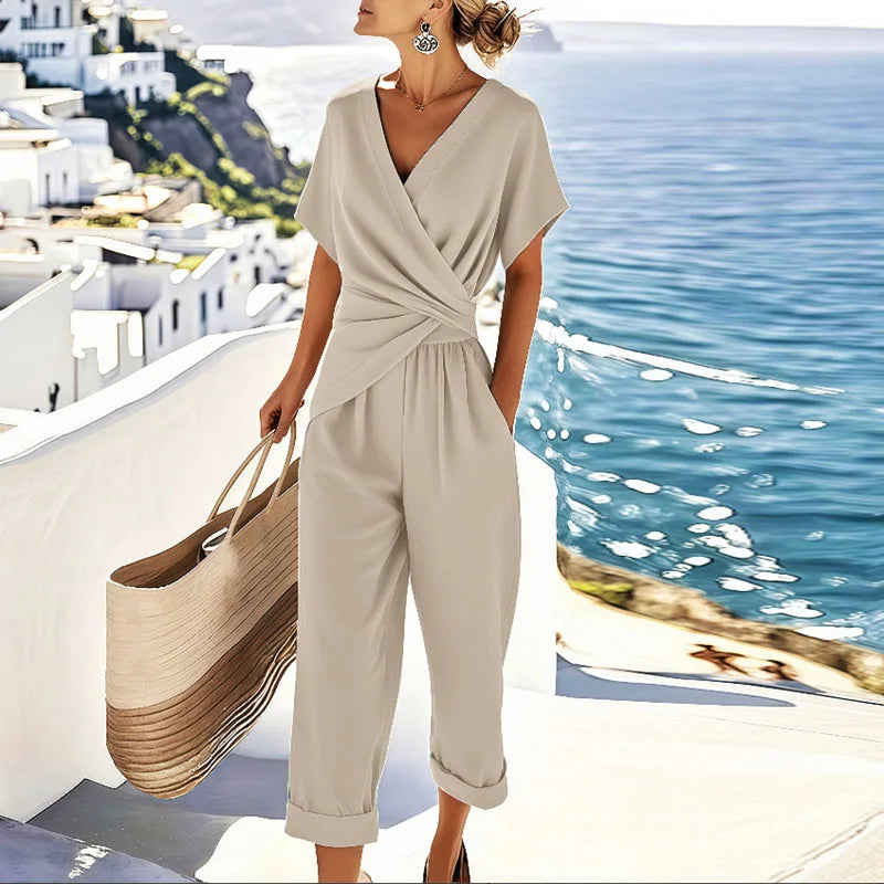 Women's Co Ord Set – Crepe Relaxed Fit Evening | Ava 1