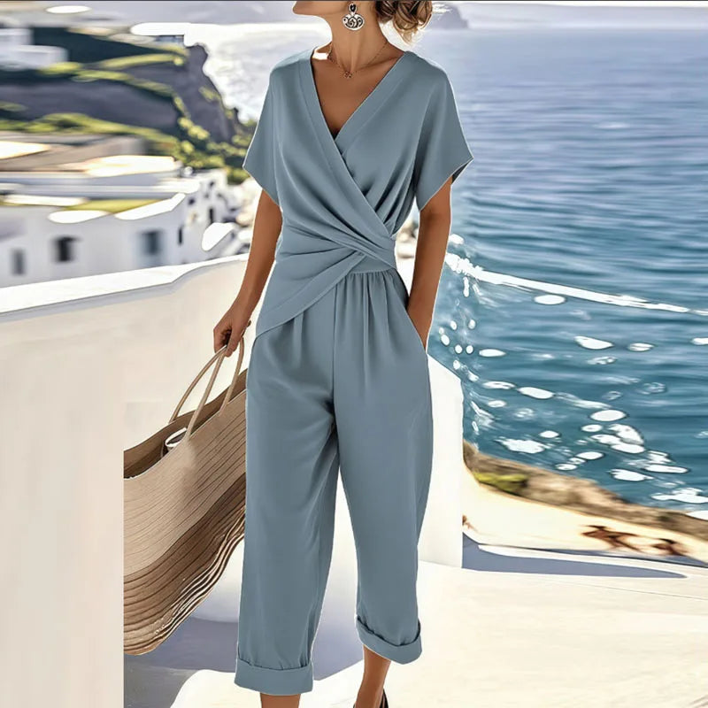 Women's Co Ord Set – Crepe Relaxed Fit Evening | Ava 2