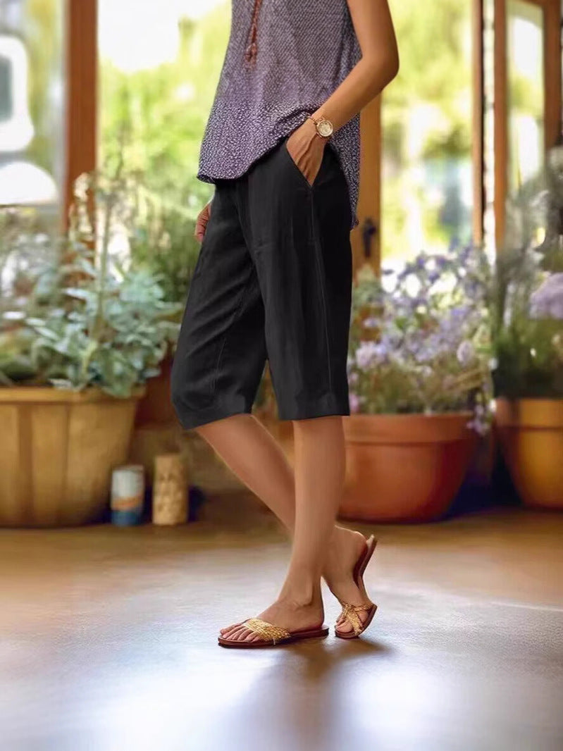 Isla | Lightweight Summer Relaxed Fit Bermuda Shorts