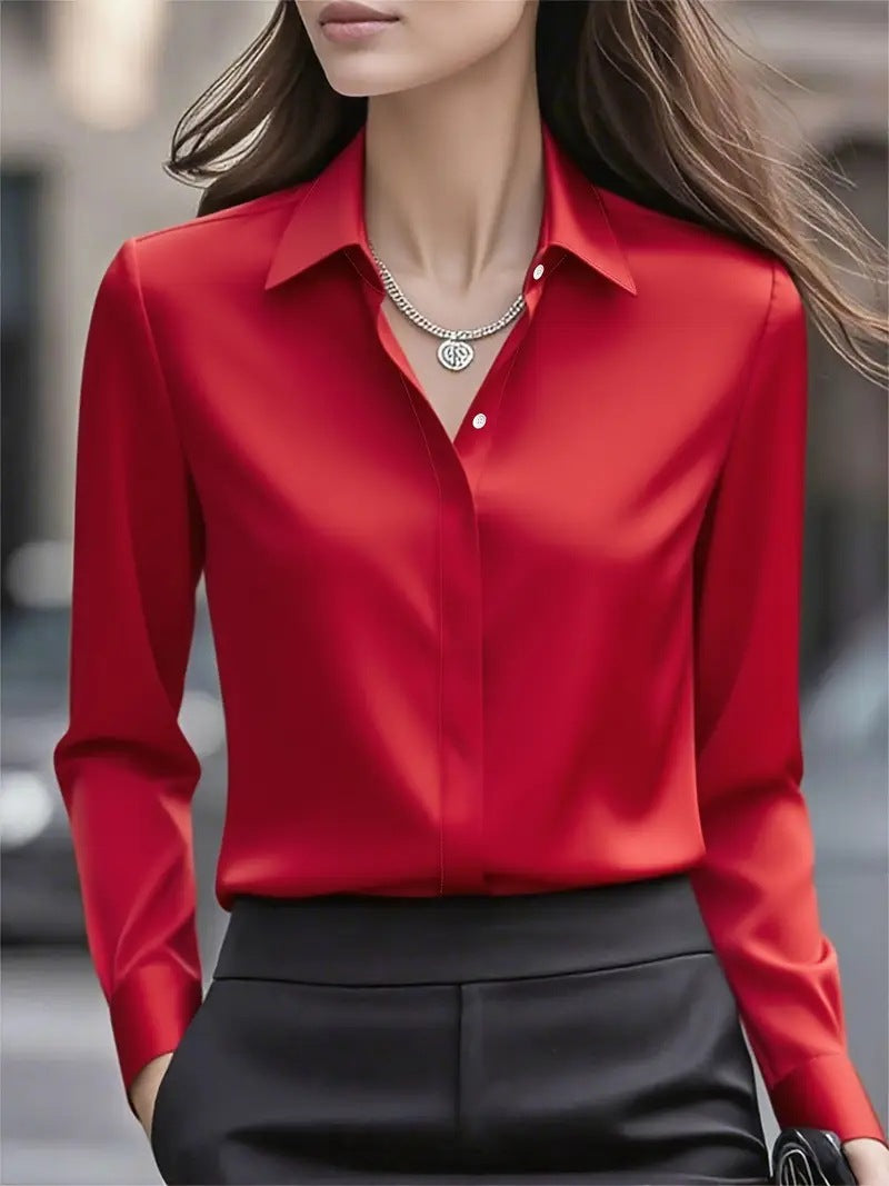 Isabella | Tailored Fit Office Blouse Elegant Silhouette