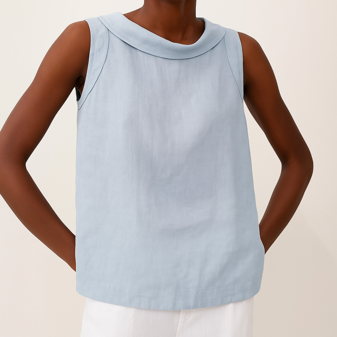 Women's Tank Top – Linen Sleeveless Casual | Amelia 5
