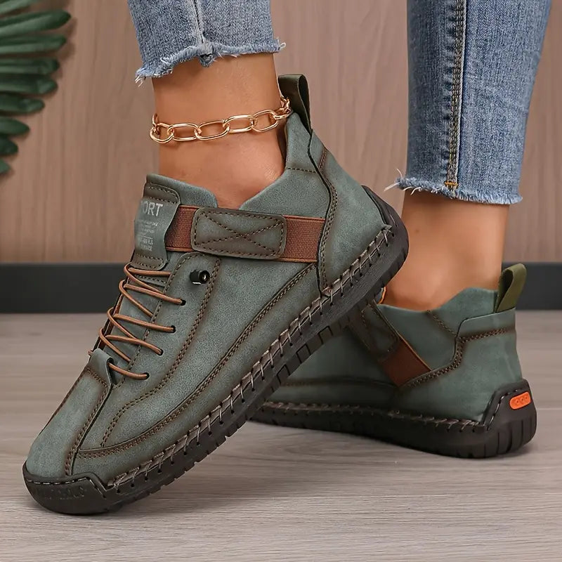 Emma | Orthopaedic Casual Wide Fit Leather Trainers