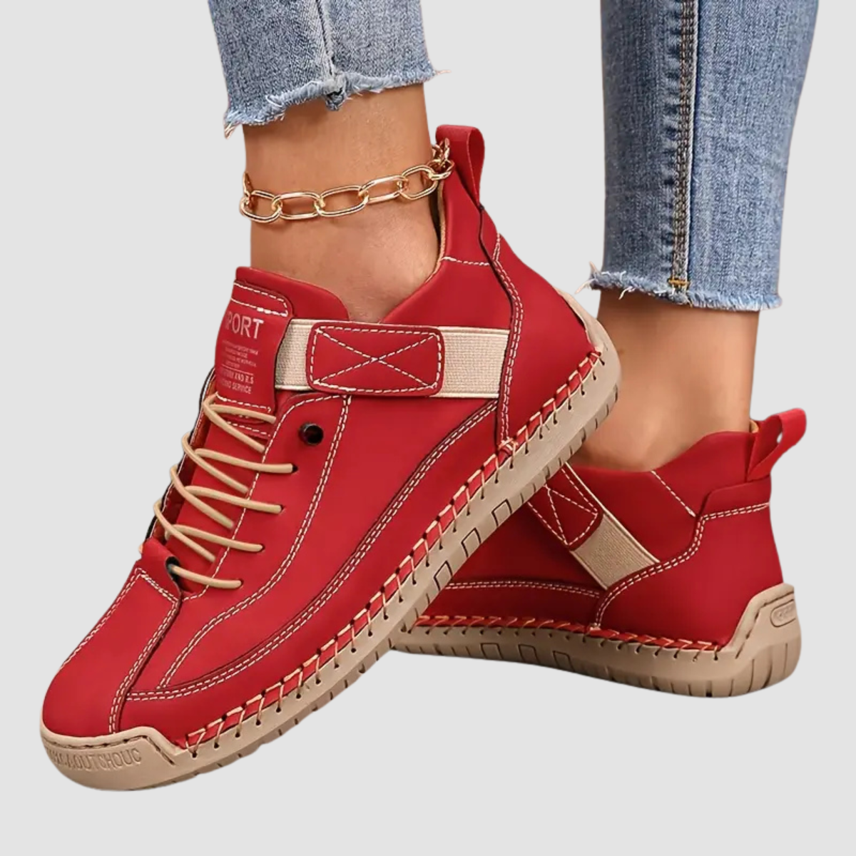 Emma | Orthopaedic Casual Wide Fit Leather Trainers