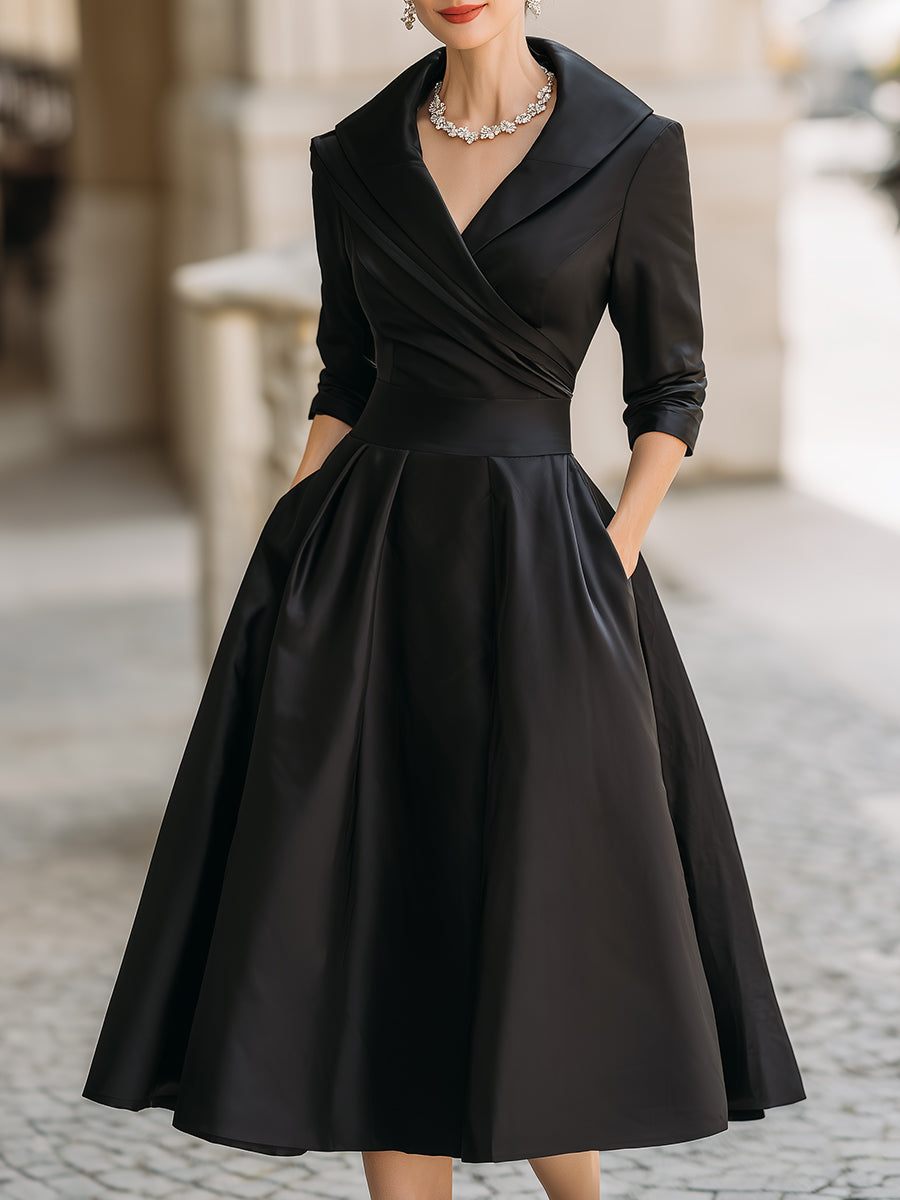 Women's Midi Dress – Satin Structured Fit Evening | Willow 5