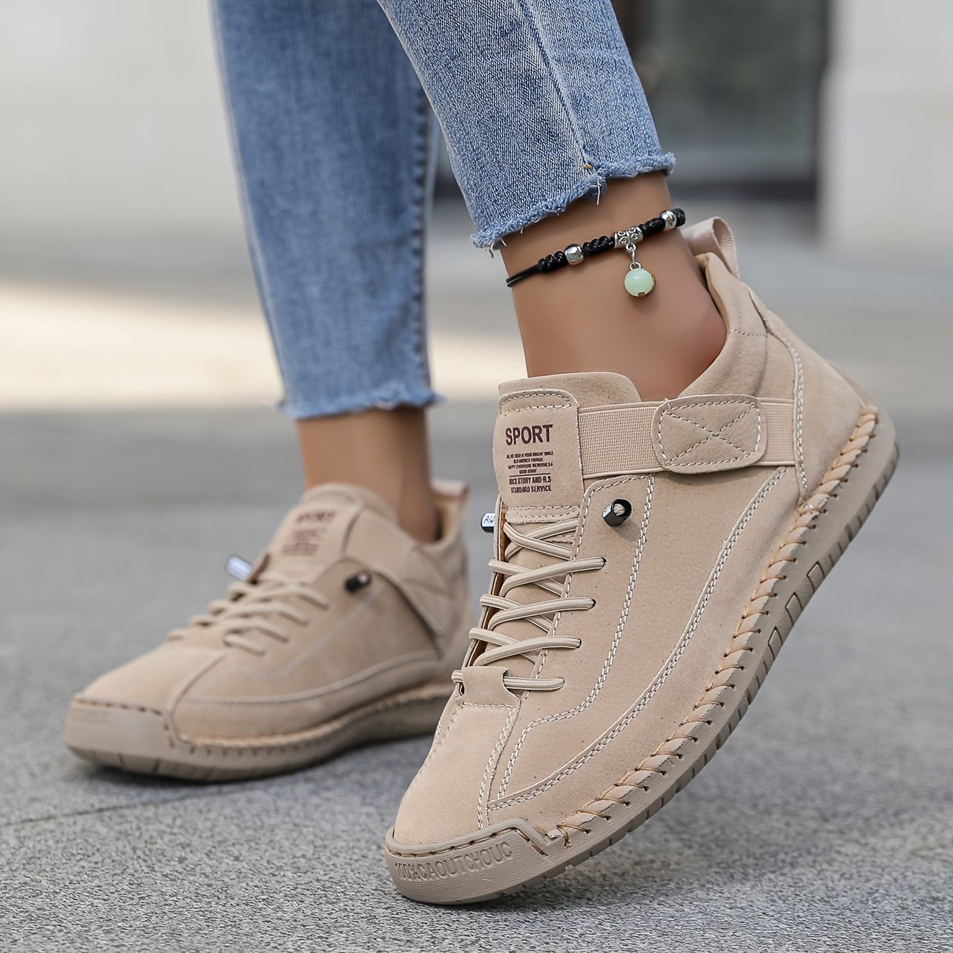 Women's Sneakers – Suede Low-Profile Casual | Emma 1