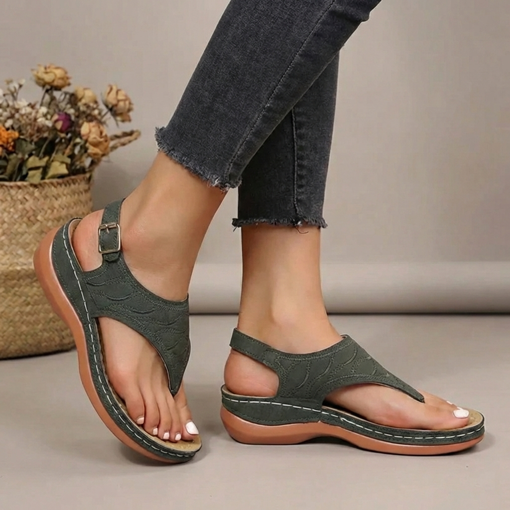Lily | Orthopaedic Casual Adjustable Contoured Thong Sandal