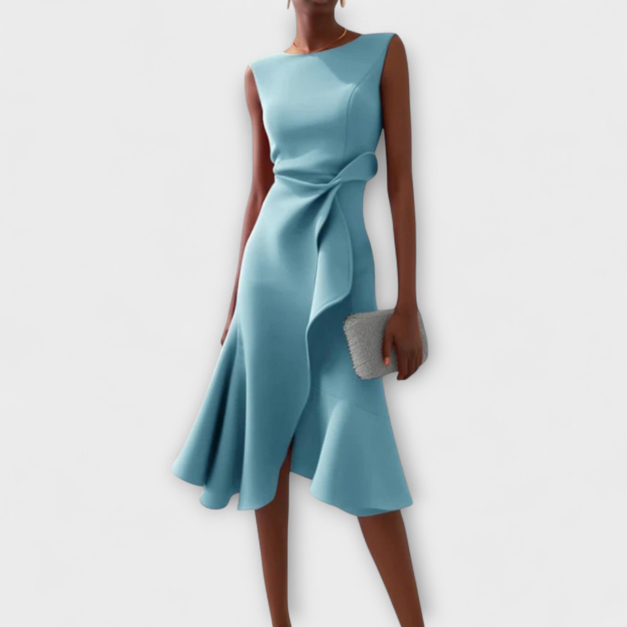 Women's Midi Dress – Scuba Crepe Structured Fit Formal | Florence 4
