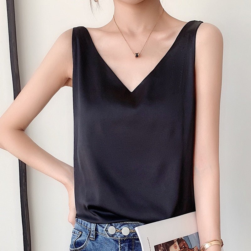 Women's Camisole – Silk Satin Slim Fit Evening | Amelia 1