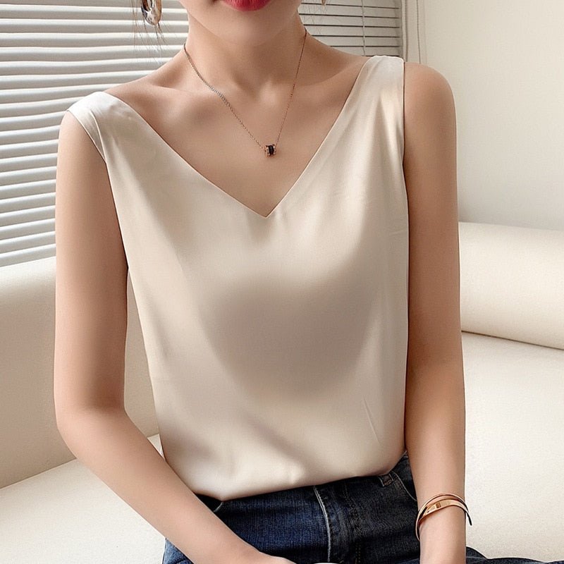 Women's Camisole – Silk Satin Slim Fit Evening | Amelia 2