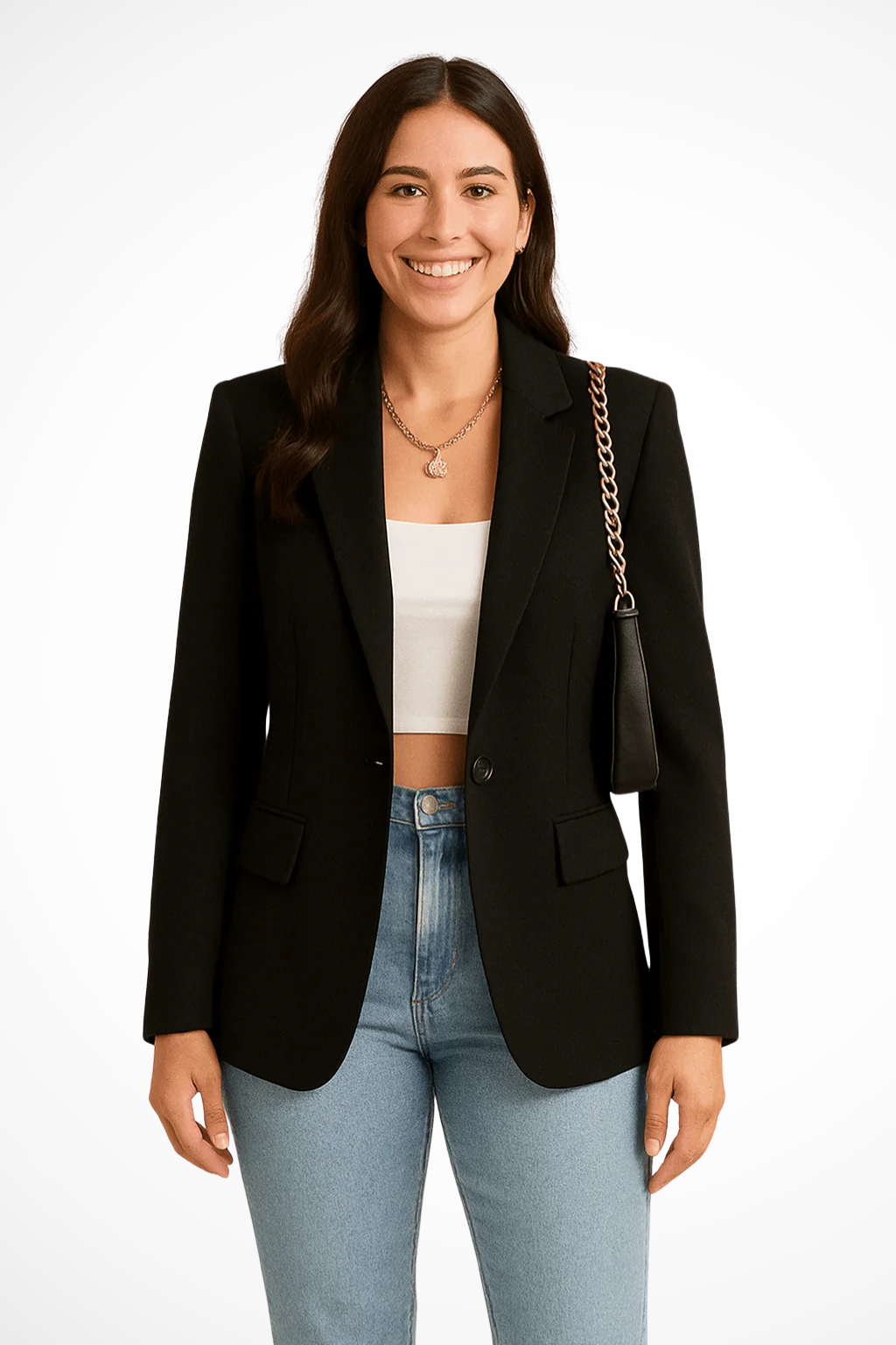 Women's Blazer – Crepe Tailored Fit Workwear | Amelia 1