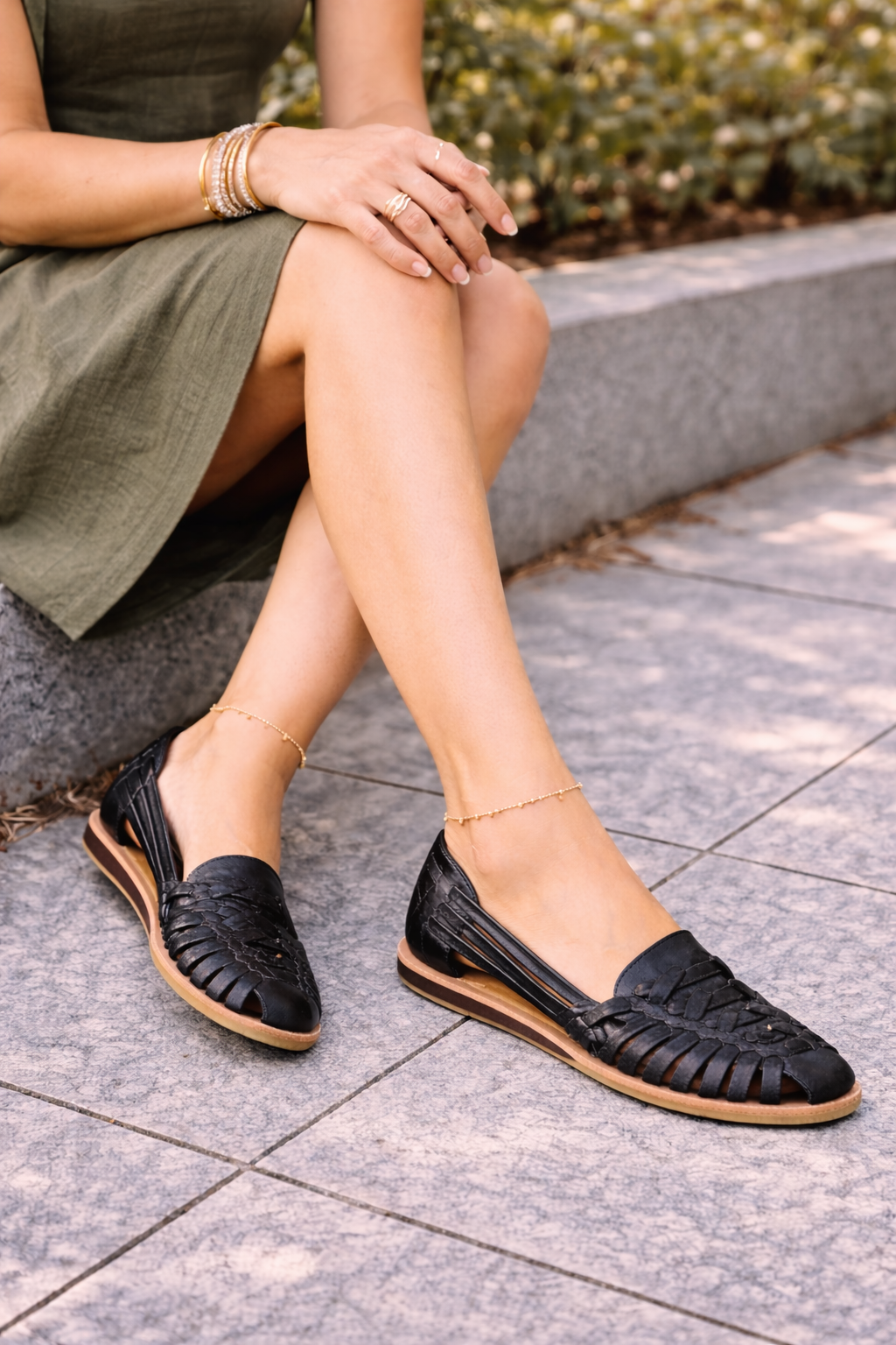 Lily | Woven Slip-On Casual Leather Flats