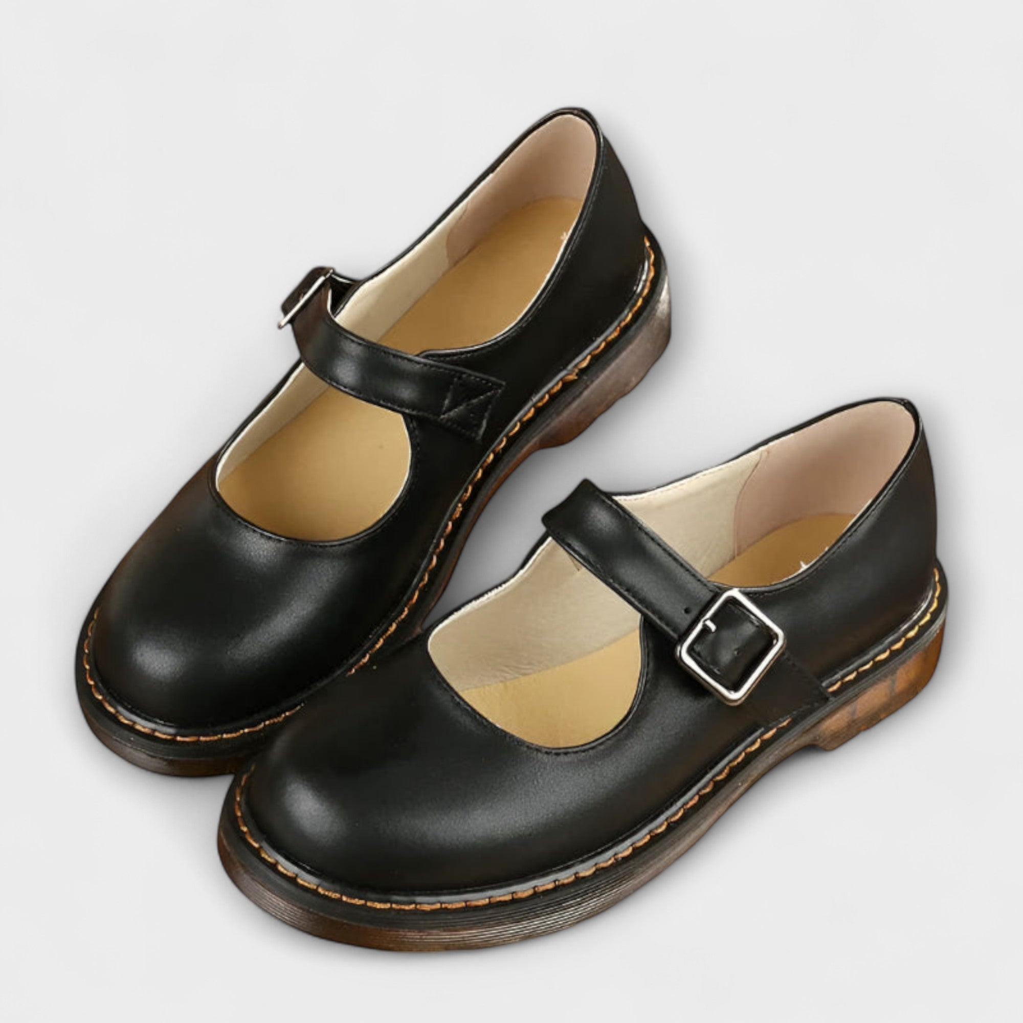 Women's T-Bar Mary Janes – Calf Leather Classic Fit Everyday | Clara 2