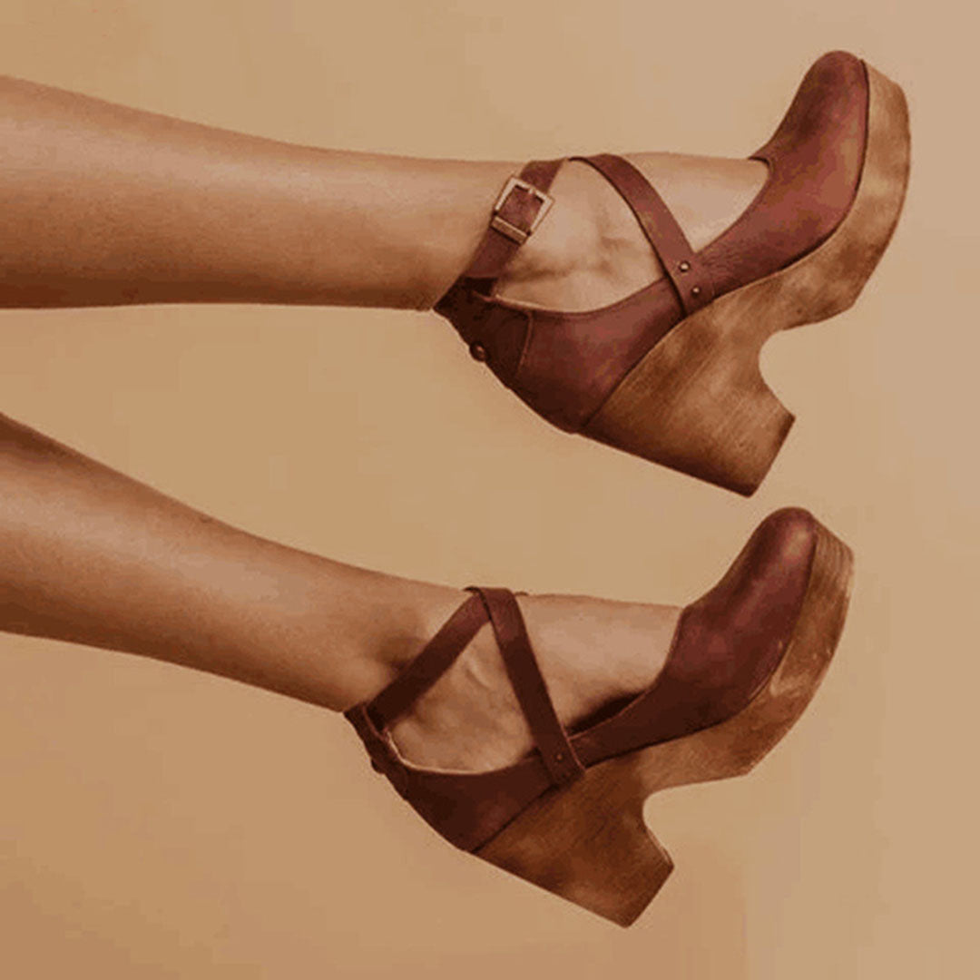 Women's Platform Mary-Janes – Leather Sculpted Casual Footwear | Amelia 2