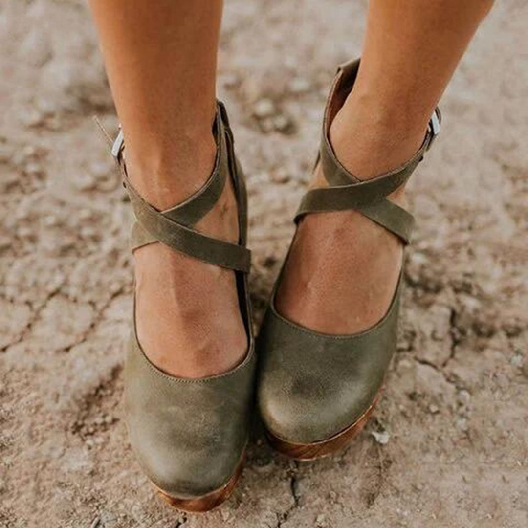 Women's Platform Mary-Janes – Leather Sculpted Casual Footwear | Amelia 5
