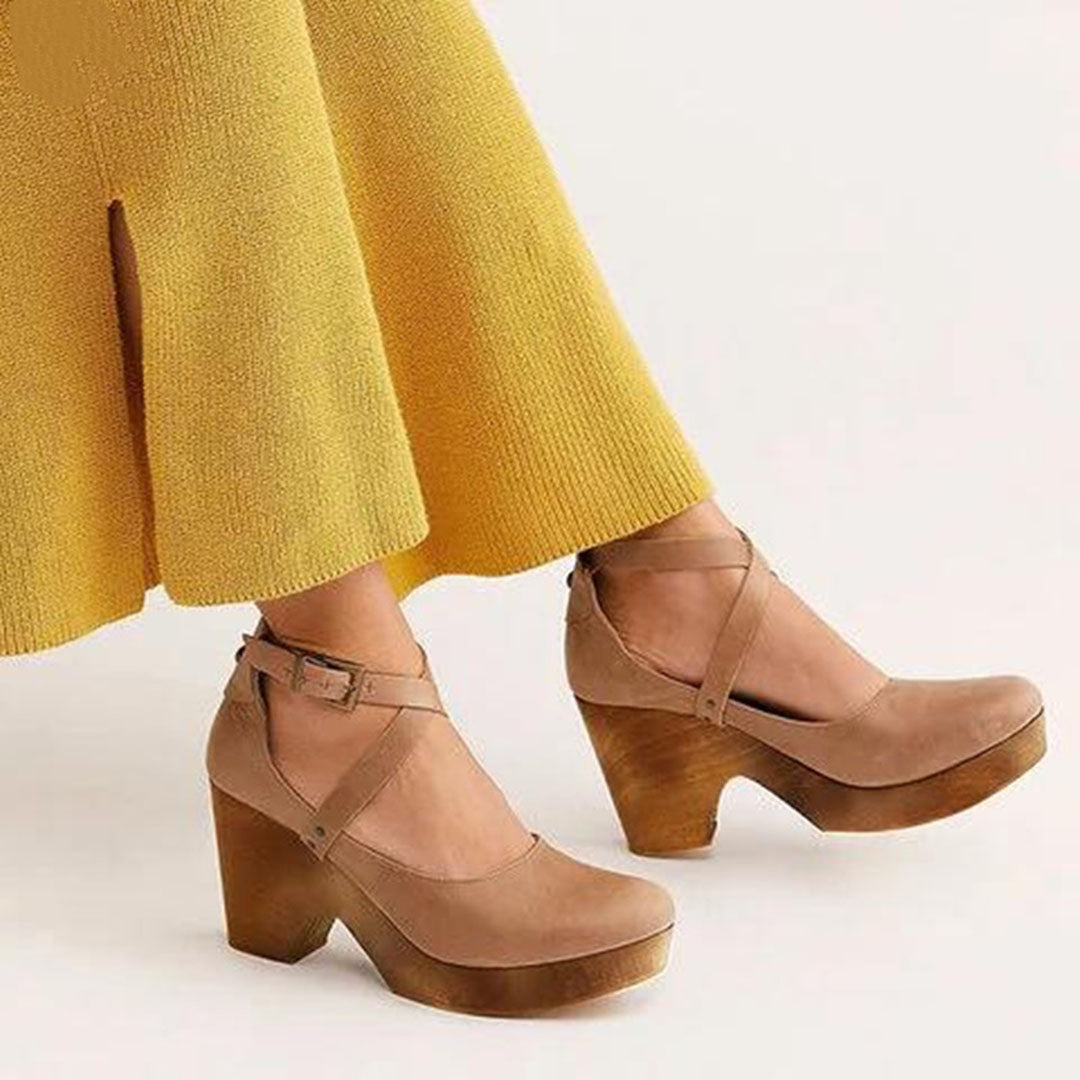 Women's Platform Mary-Janes – Leather Sculpted Casual Footwear | Amelia 6