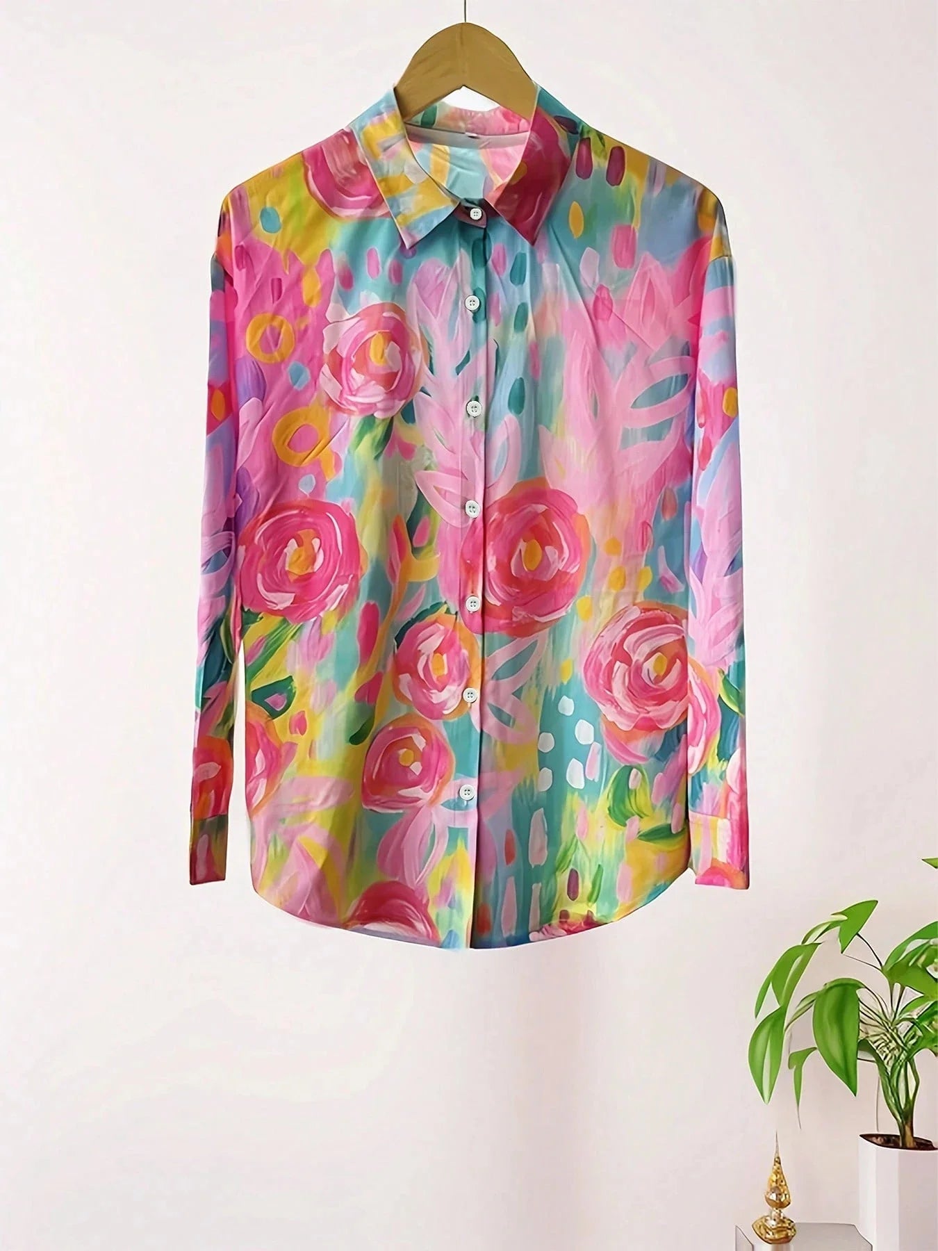 Women's Blouse – Linen Blend Oversized Casual Summer | Ava 7