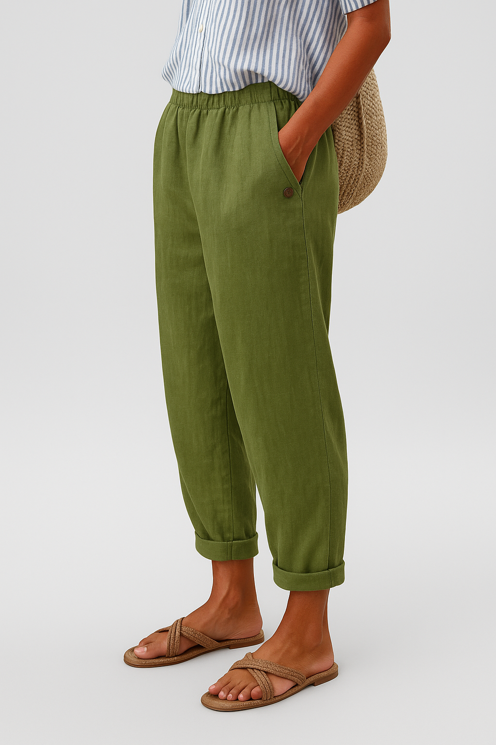 Sophie | Lightweight Casual Semi-Formal Straight-Leg Pants