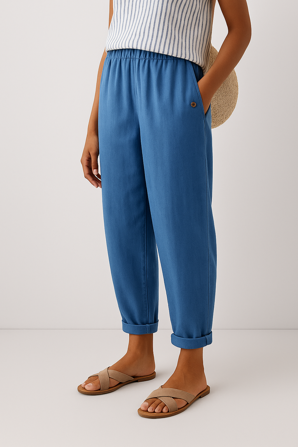 Sophie | Lightweight Casual Semi-Formal Straight-Leg Pants