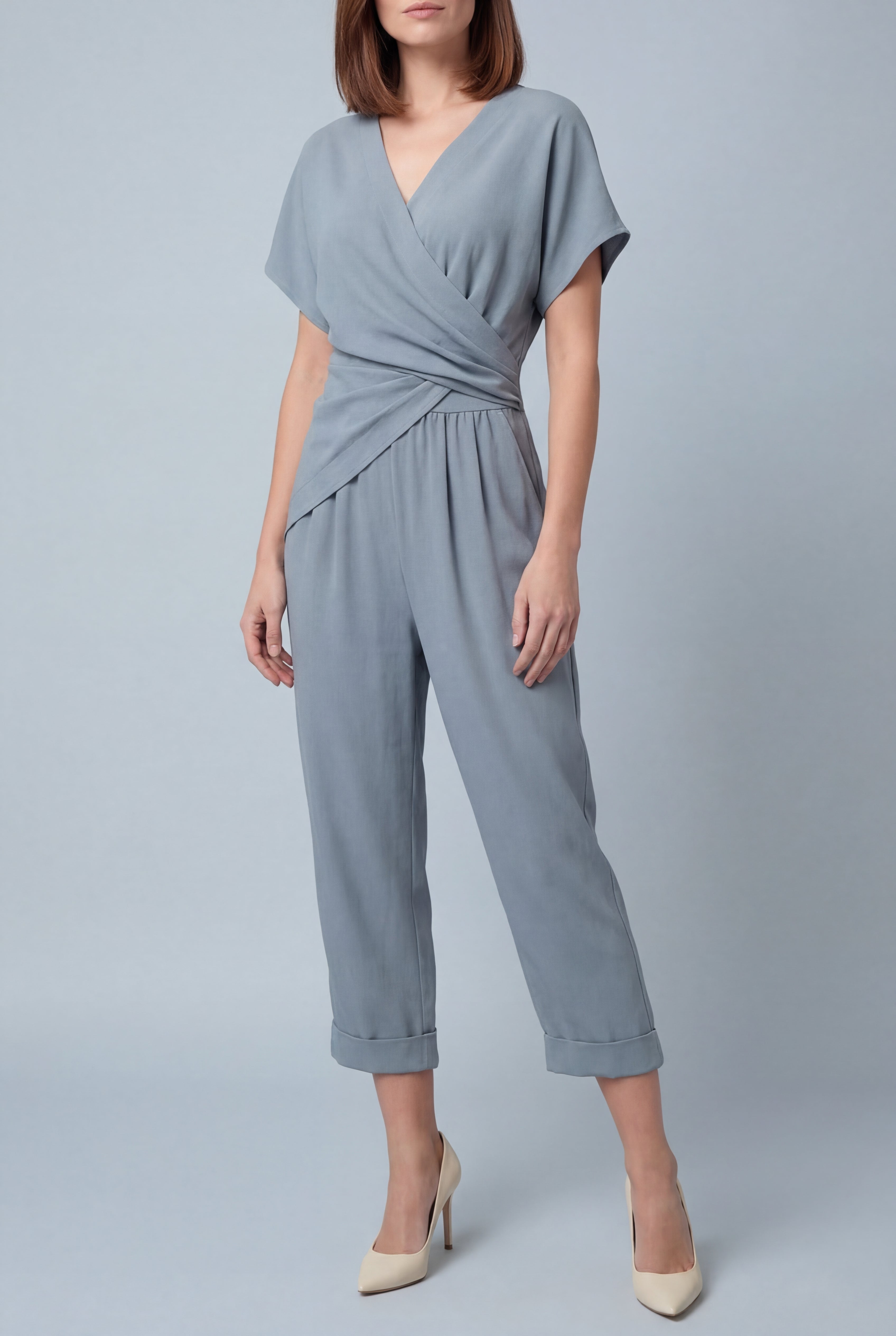 Women's Jumpsuit – Crepe Relaxed Fit Evening | Amelia 2
