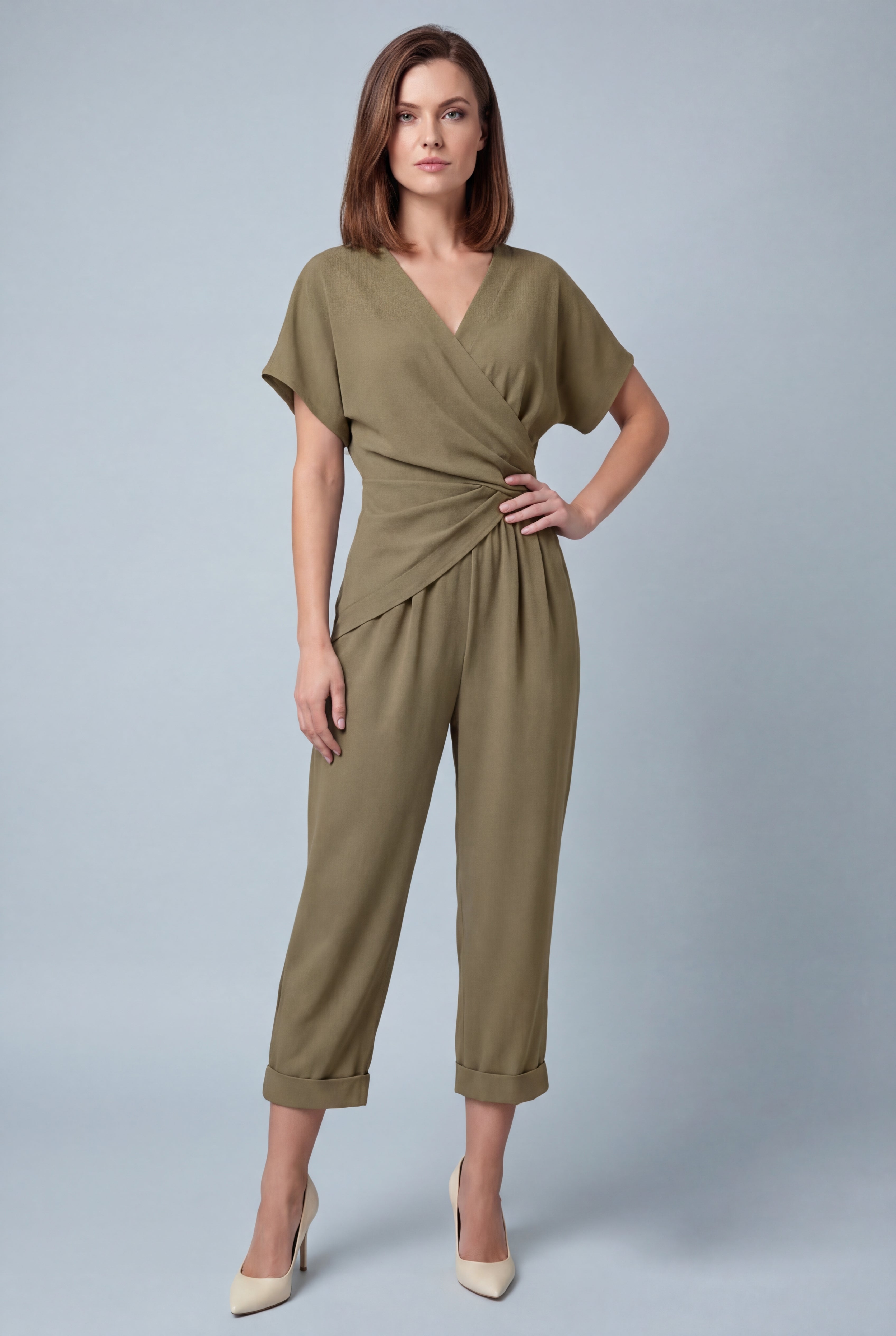 Women's Jumpsuit – Crepe Relaxed Fit Evening | Amelia 4