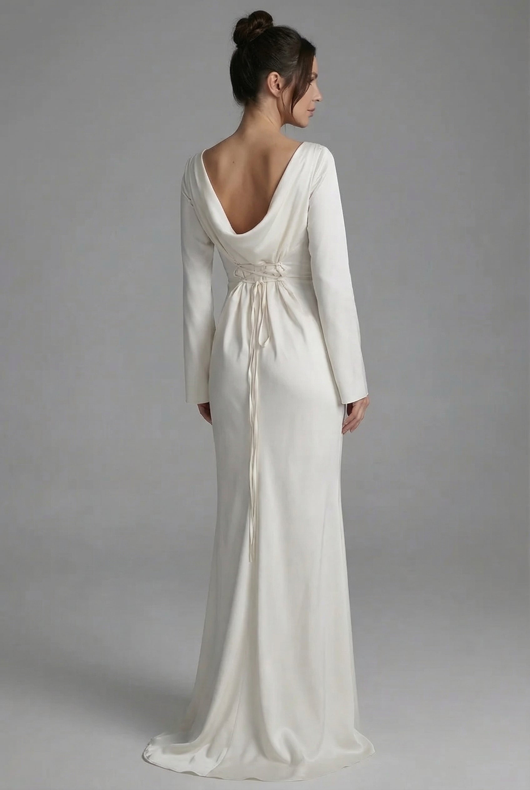 Women's Maxi Dress – Heavyweight Satin Fluid Fit Evening | Amelia 3