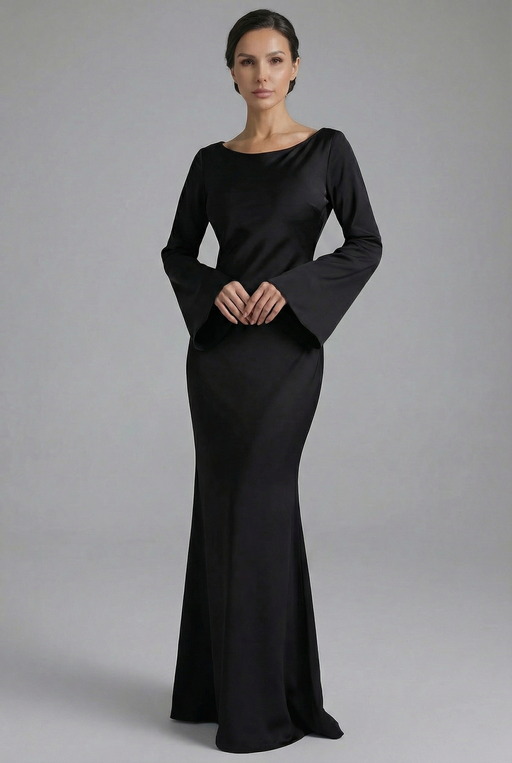 Women's Maxi Dress – Heavyweight Satin Fluid Fit Evening | Amelia 5