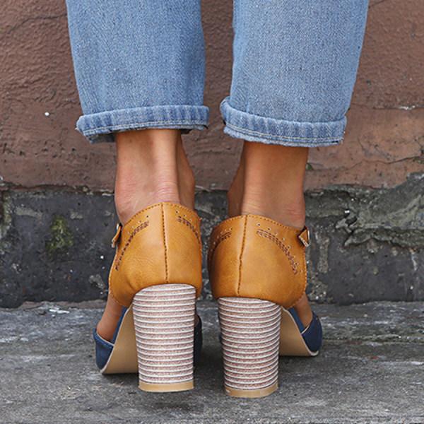 Lily | Orthopaedic Cushioned Sole Everyday Wide Heel Shoes