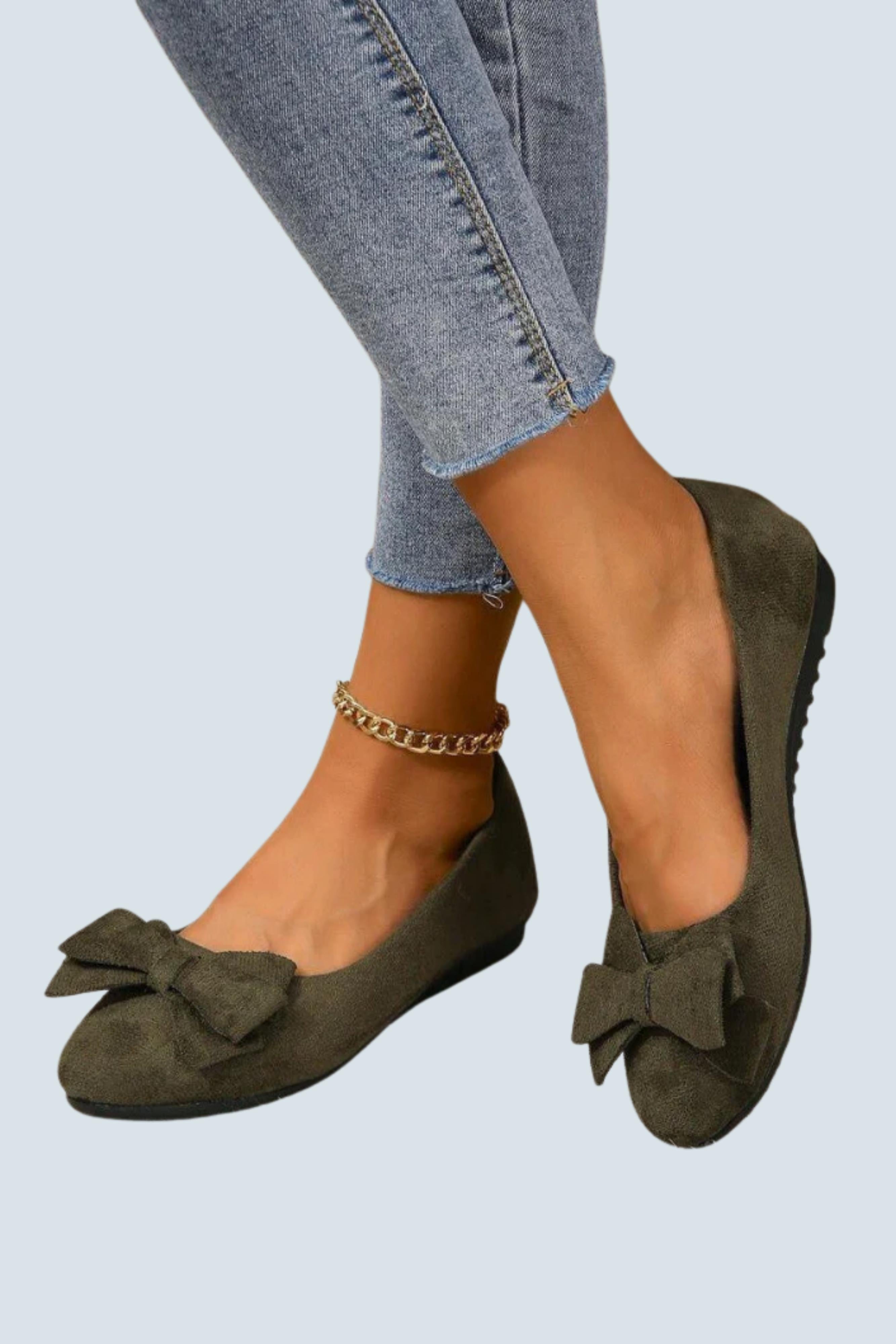 Women's Ballet Flats – Suede Almond Toe Casual | Amelia 2