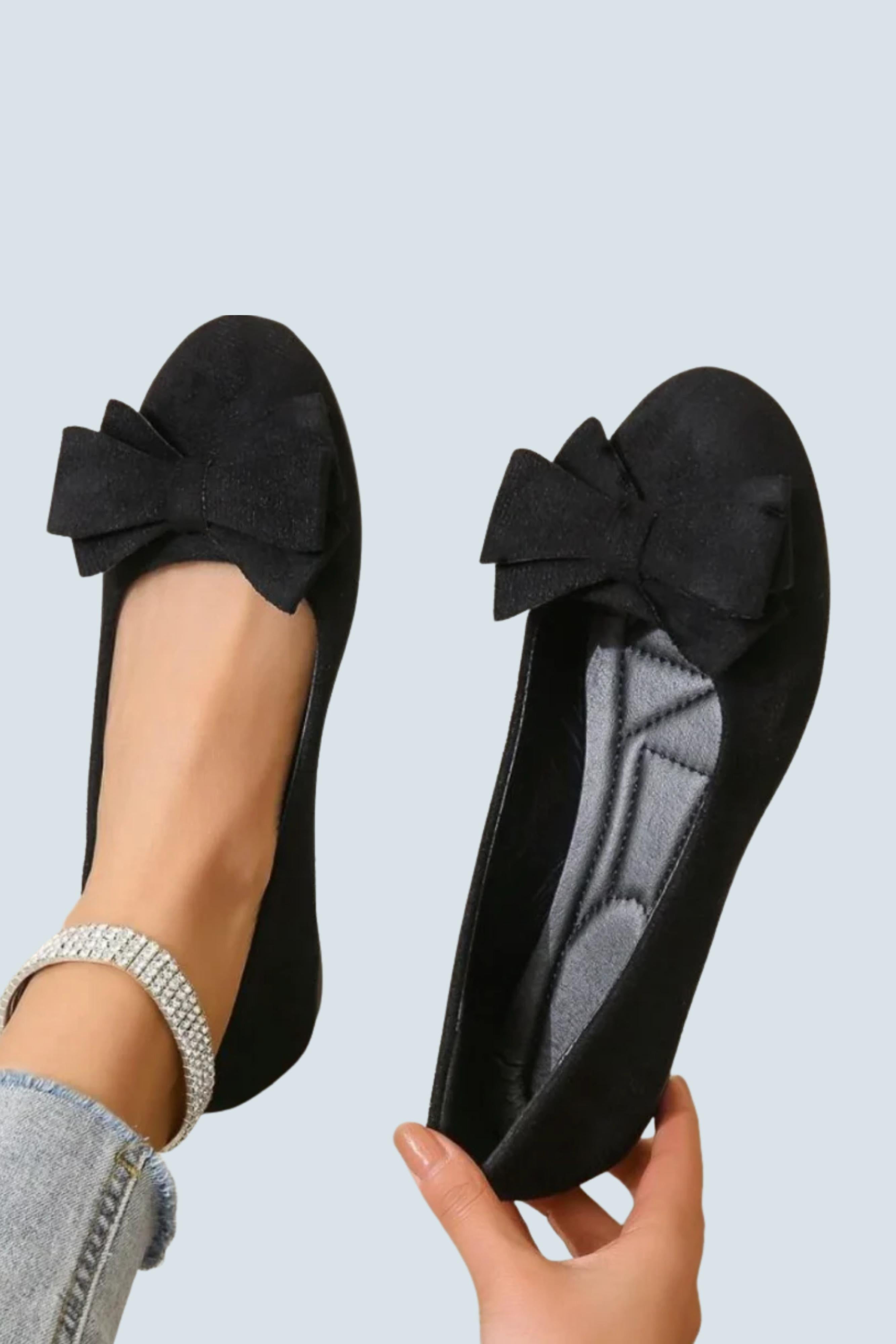 Women's Ballet Flats – Suede Almond Toe Casual | Amelia 6